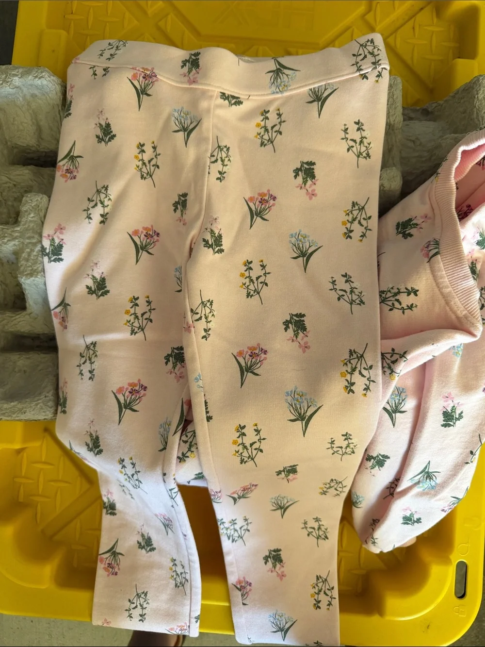 Janie and Jack Pink Floral Kids Matching Set